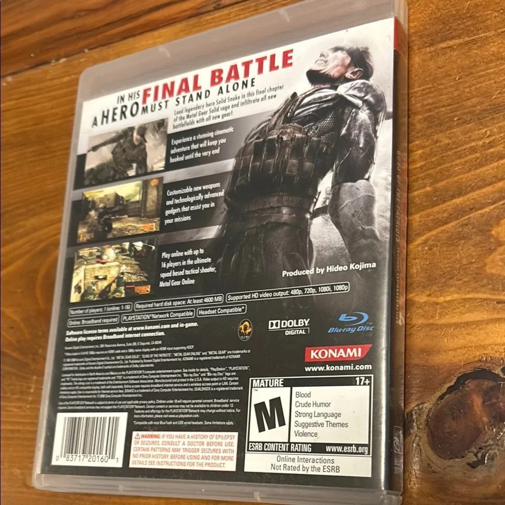 Metal Gear Solid 4: Guns of the Patriots for PlayStation 3